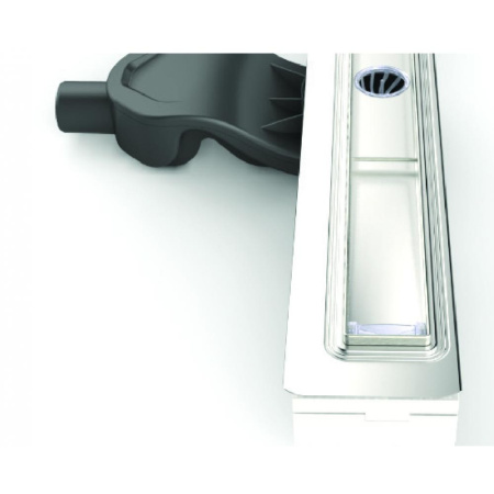 Душевой лоток Berges Wasserhaus B1 Keramik 800 (в стену) 095119 черный матовый